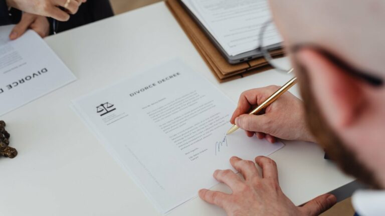Signing a document